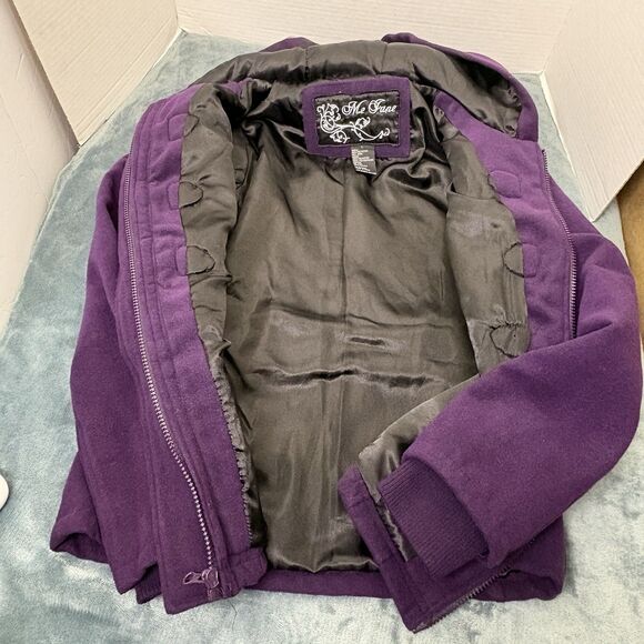 Me Jane Plum Peacoat Size Large Preppy Classic Chic - Picture 8 of 8